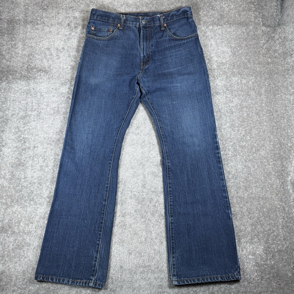 Levi's 517 Jeans Men's 34x32 Blue Denim Classic Bootcut Medium Wash Western